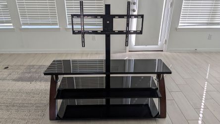 TV Stand with Glass Table
