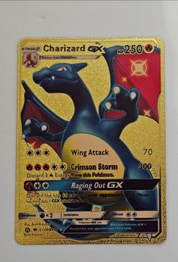 2019 CHARIZARD GOLD Crimson Storm Foil Fan Art Pokémon card wing attack