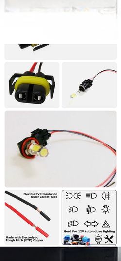 H11 880 Female Adapter Wiring Harness