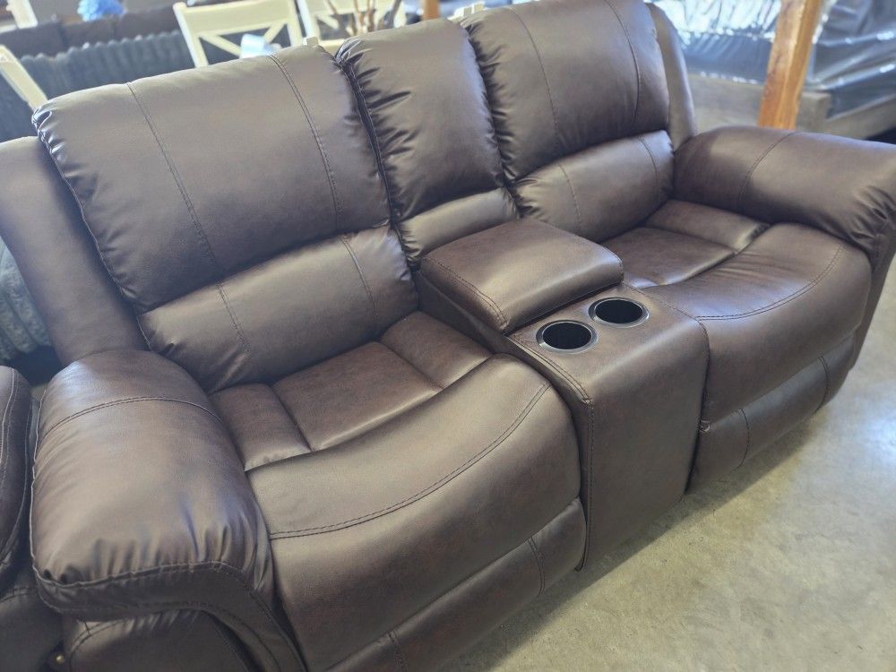 3pc Set In Black Or Brown Recliners