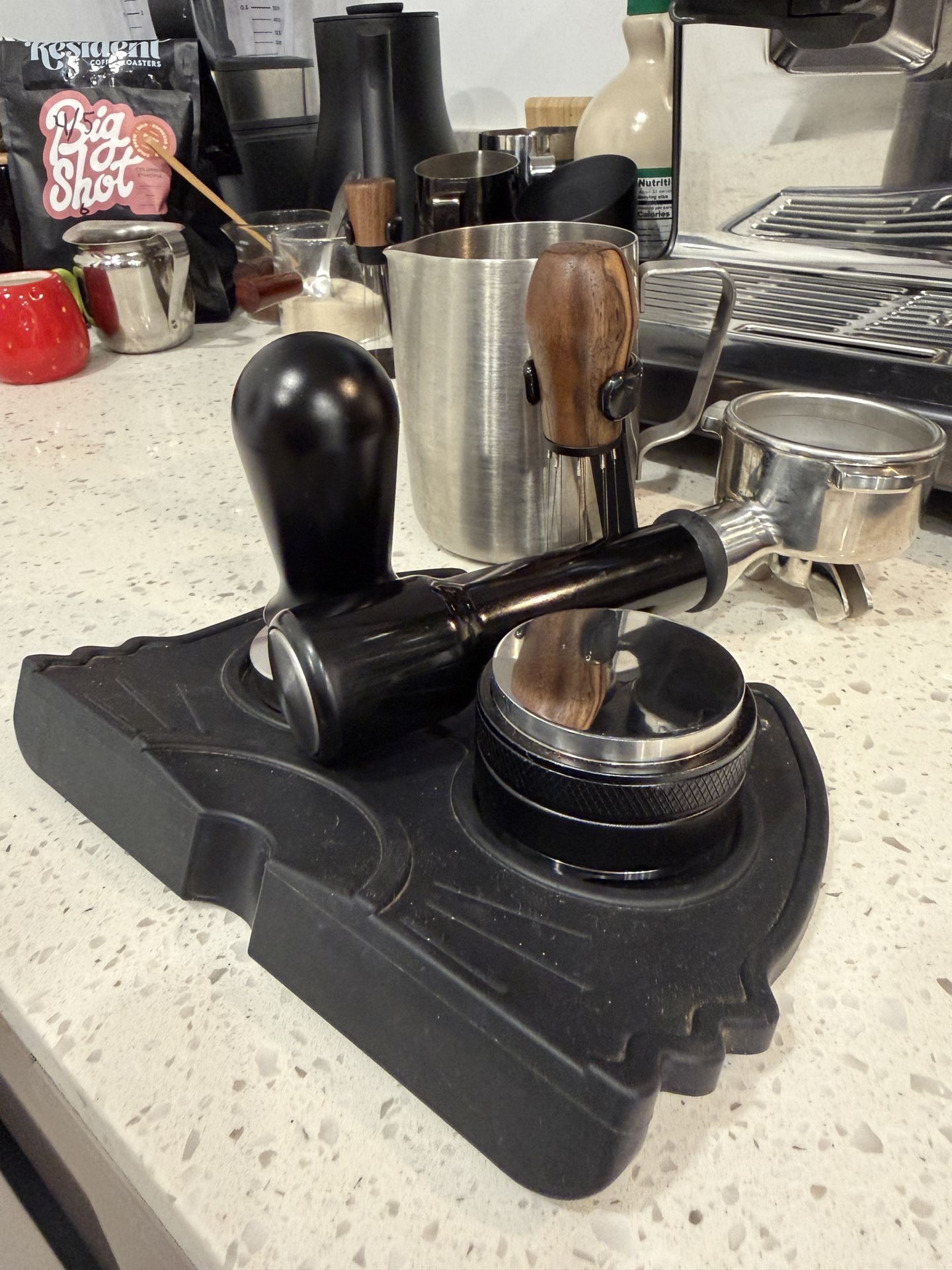 Breville Barista Express Espresso Machine Black Stainless Steel Hearth & Hand with Magnolia