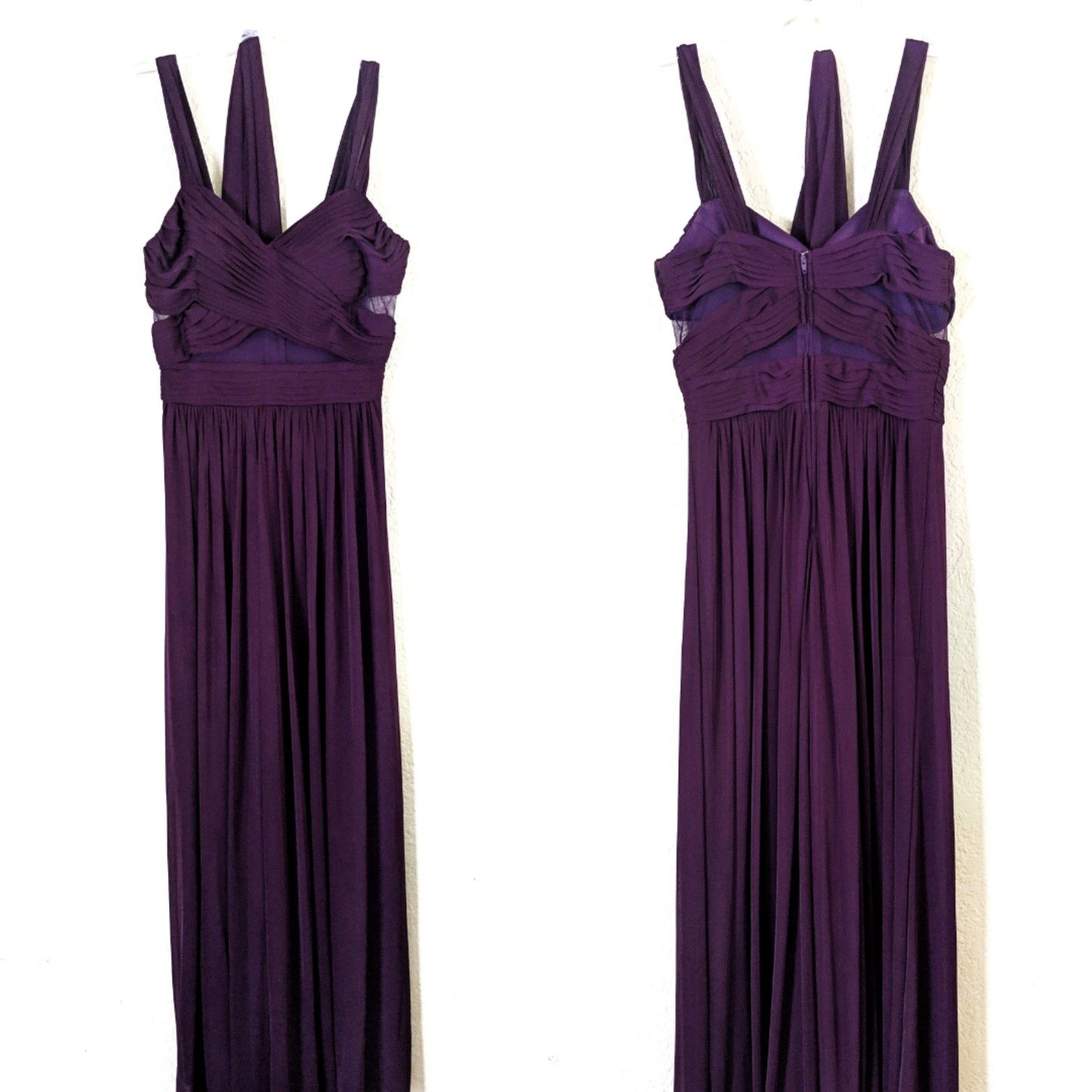 Evening Gown prom bridesmaid wedding guest long purple dress