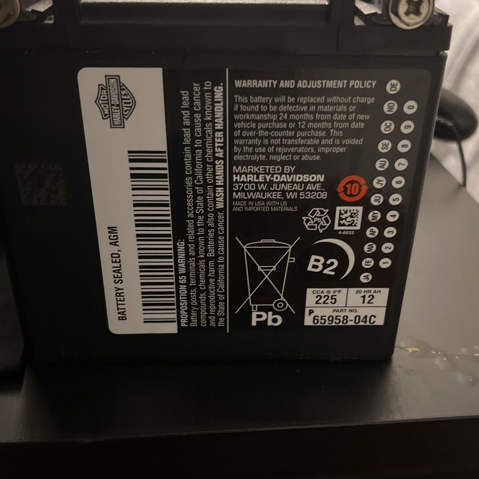 harley davidson battery price