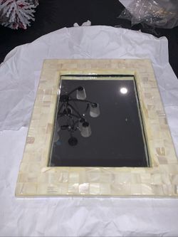MOSIAC MOTHER OF PEARL WALL MIRROR