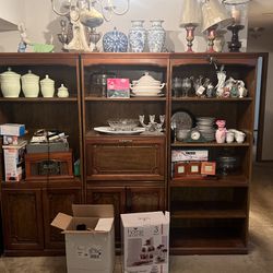 Book Shelves And Furniture Like New. Estate Sale . Well Built And Well Maintained 