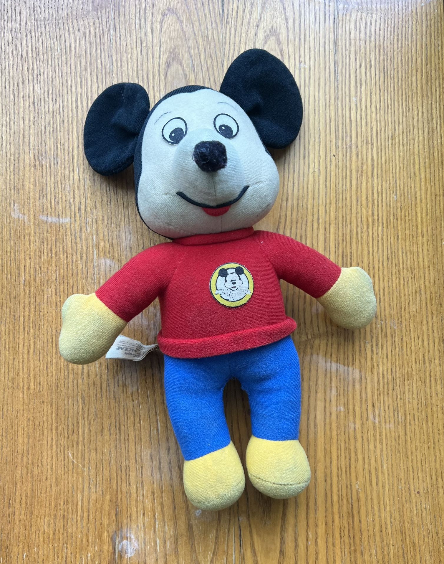 Vintage 1976 Mickey Mouse Club Plush Stuffed Animal Doll Knickerbocker Toy 11’’