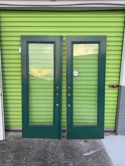 Exterior full glass French door set 60x79.25