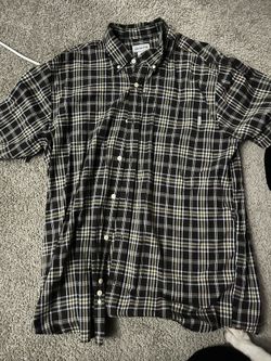 Black and white carhartt Button Up size XL