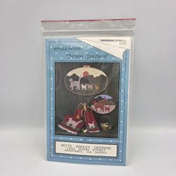 VTG Morning Stroll SA112 Cat Applique Pattern by Bette Ashley Designs Morning