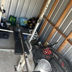 300  lbs Olympic Weight Set With Bench