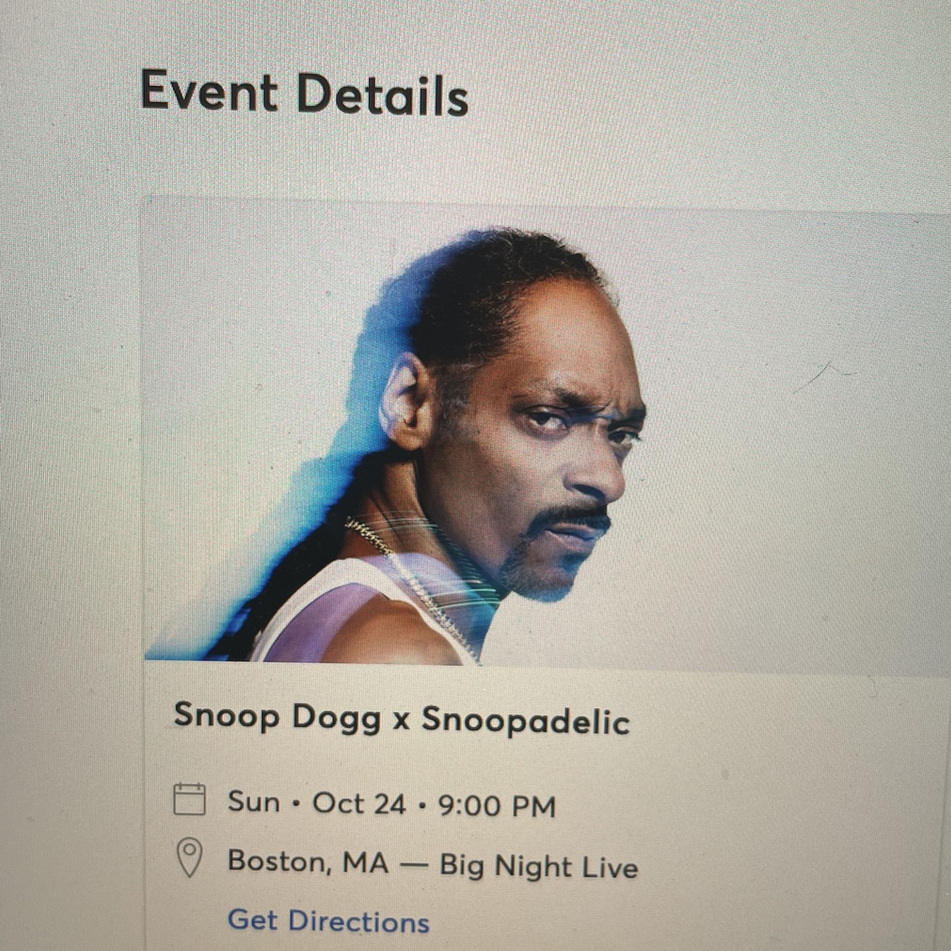 Snoop Dogg Tickets 