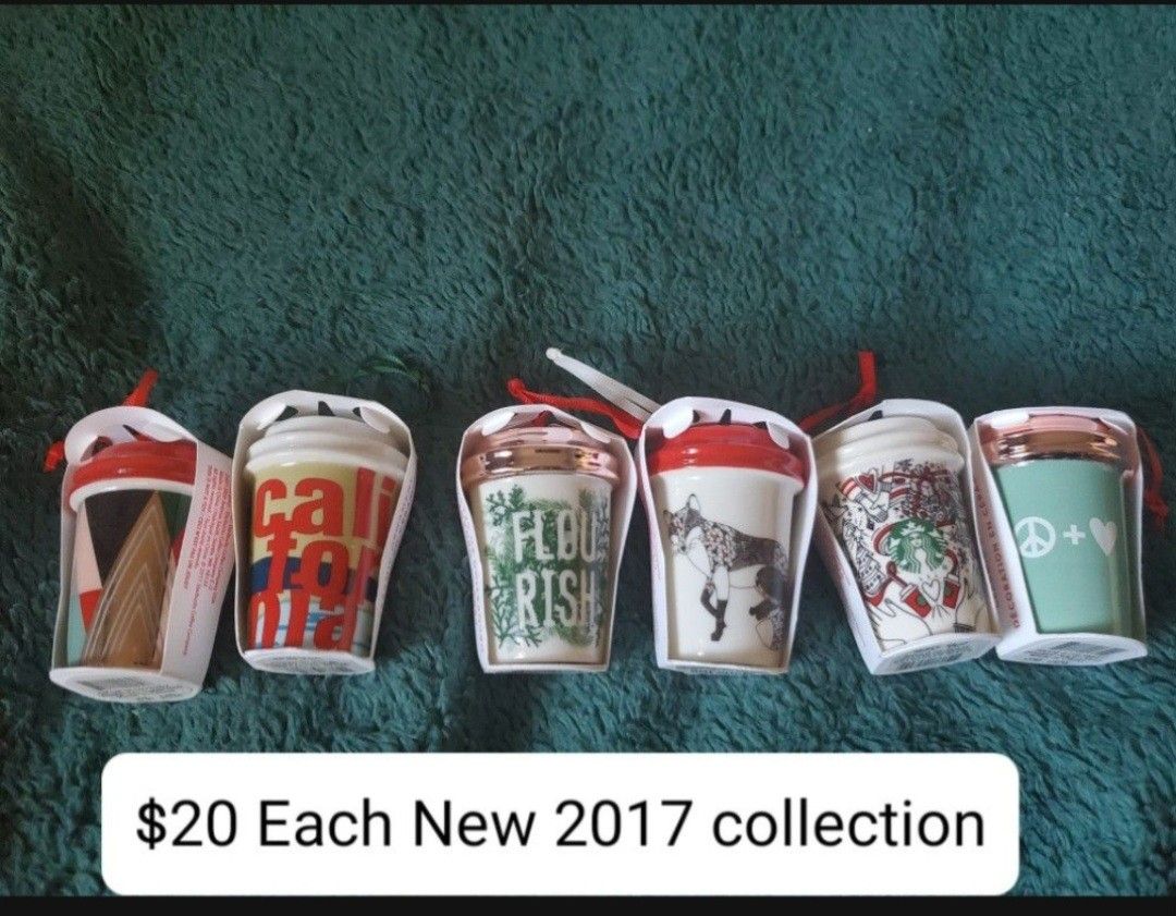 Starbucks New 2017 Tree Ornaments