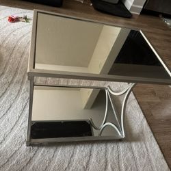 Mirrored Side Table