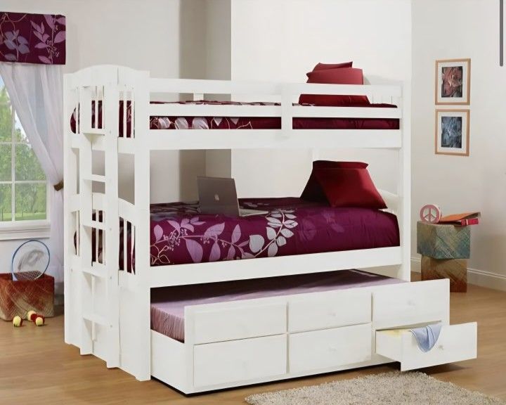 Micah Twin Twin Bunk Bed $10 Down Payment Financing And Delivery