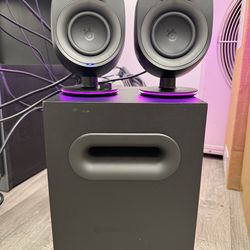 SteelSeries Arena 7 RGB Illuminated 2.1 Gaming Speakers with Powerful Bass, Subwoofer, and Bluetooth - For PC, PlayStation, Mobile