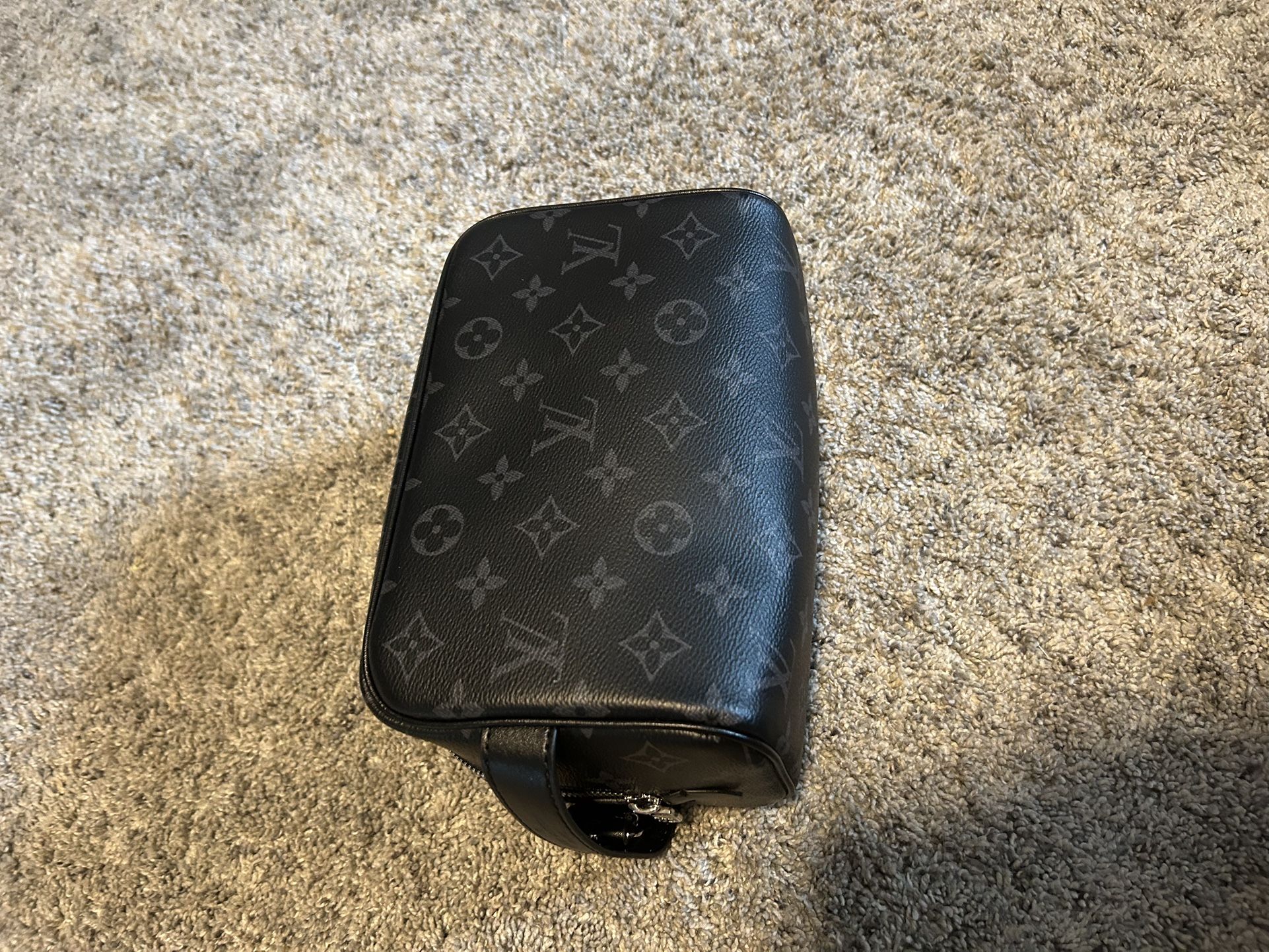 Black LV Toilet Pouch