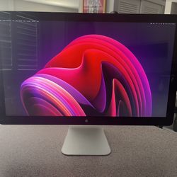 Apple 27 inch Thunderbolt Monitor w/ built in speakers.