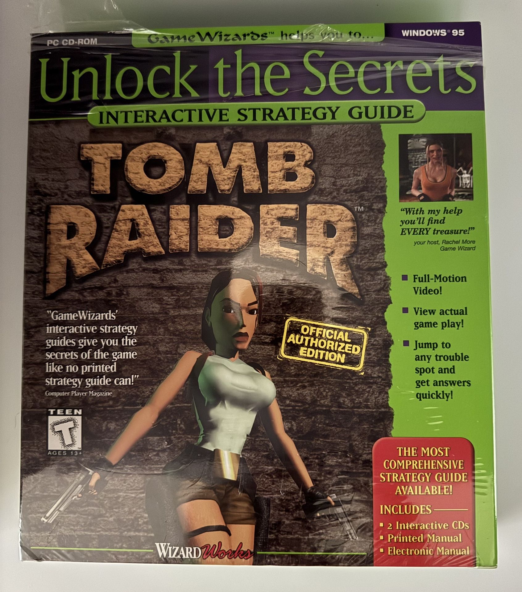 Tomb Raider: Unlock the Secrets Interactive Strategy Guide (PC CD-ROM, 1997, WizardWorks)