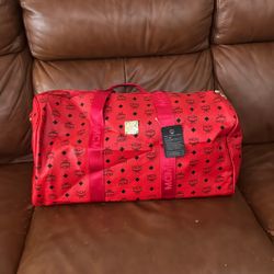 Mcm Duffle Bag Red