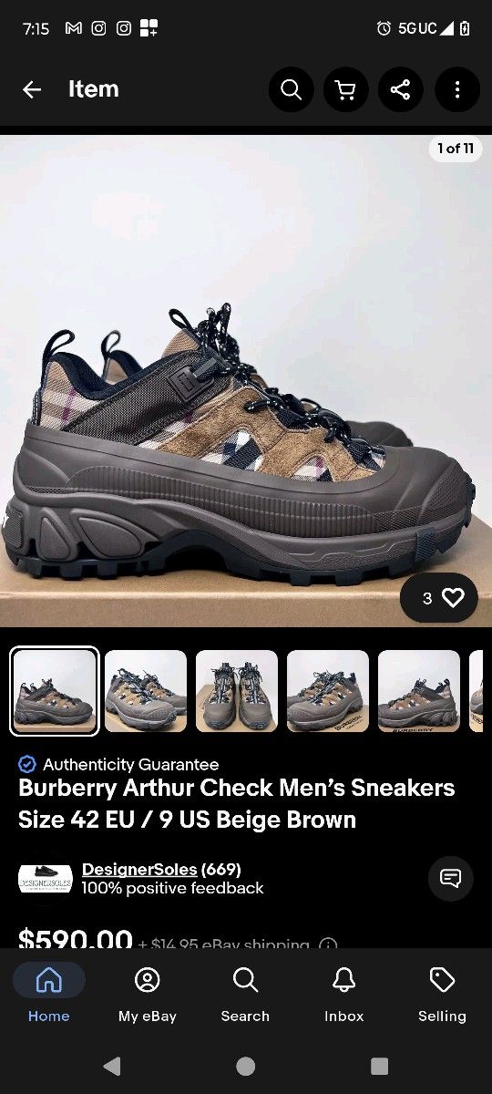 Burberry Auther Shoes