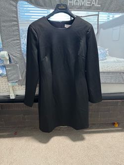 Calvin Klein Black Long Sleeve Shift Dress