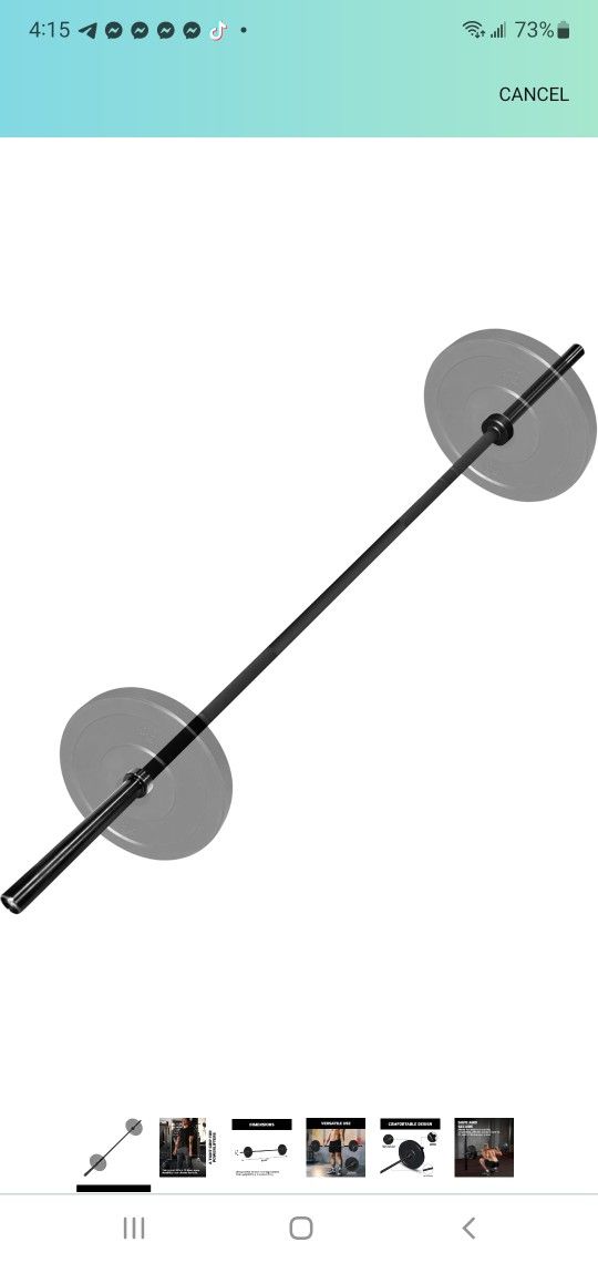 BRAND NEW..Tribe WOD Olympus Barbell Bar & Weight Bar