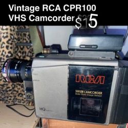 Vintage Camcorder With Battery 