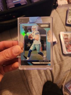 2018 Prizm Blue Die Cut Mike White Rookie 83/199