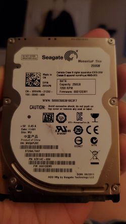 250gb Replacment Laptop / Portable HD