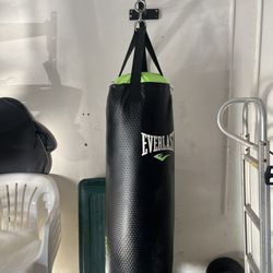 Punching Bag With Wall Post