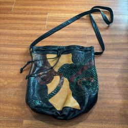 Vintage Carlos Falchi Genuine Leather Bag