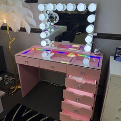 Pink Vanity Set 