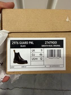 Dr. Martens 2976 Guard PNL Chelsea Boot Black US 12