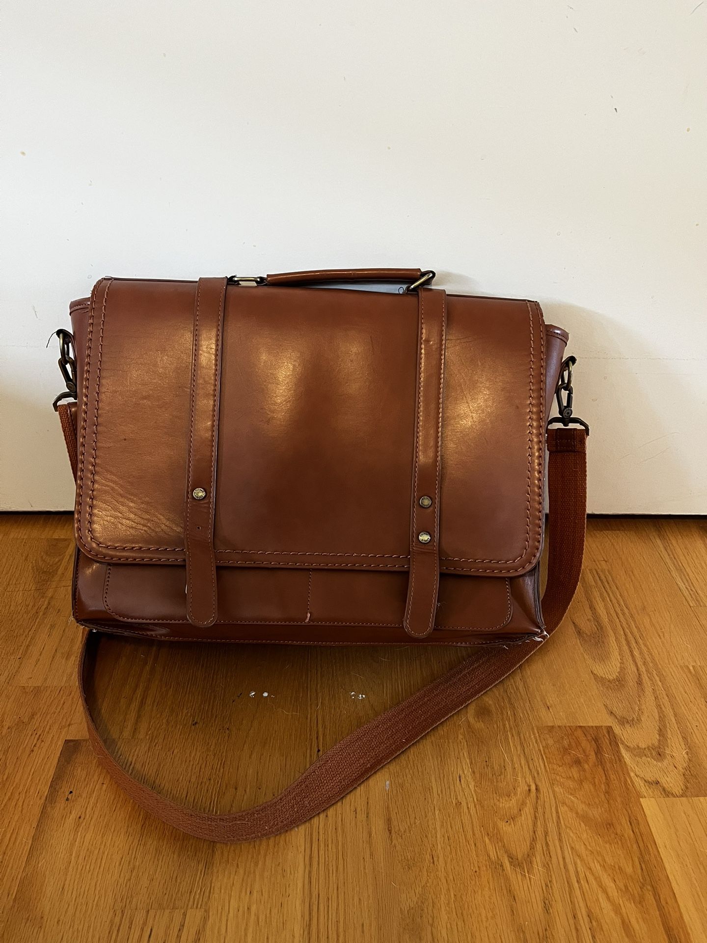 Ecosusi Brown Vegan Leather Shoulder Bag
