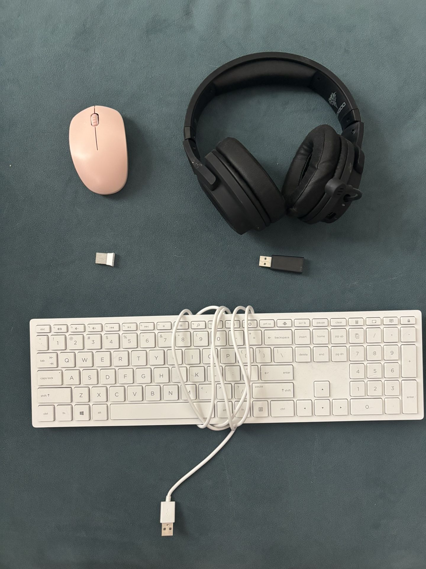 Headphones, Mouse, And Keyboard