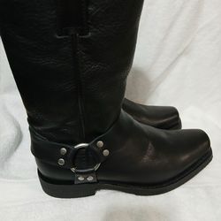 Mens Black Riding Boots