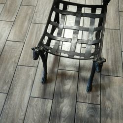 Bronze Stool with 4 Dog Heads, 