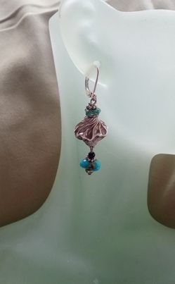 Sterling Silver With Sleeping Beauty Turquoise Earrings