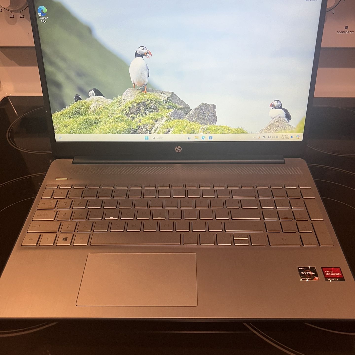 15.6” HP Laptop, 6 Core Ryzen 5, Windows 11