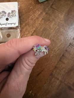 Unicorn Crystal Fashion Ring