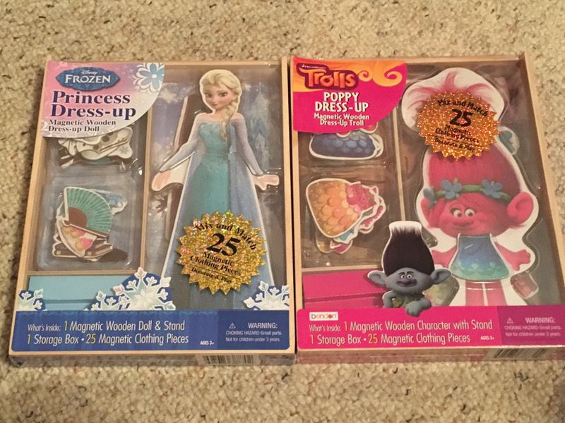 Magnetic Dress Up Trolls and Frozen