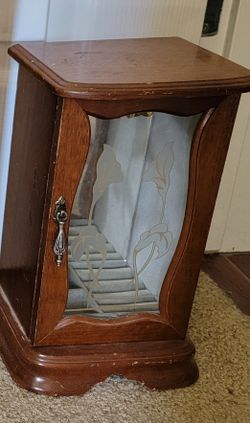 Vintage 1960s japan wooden jewelry box