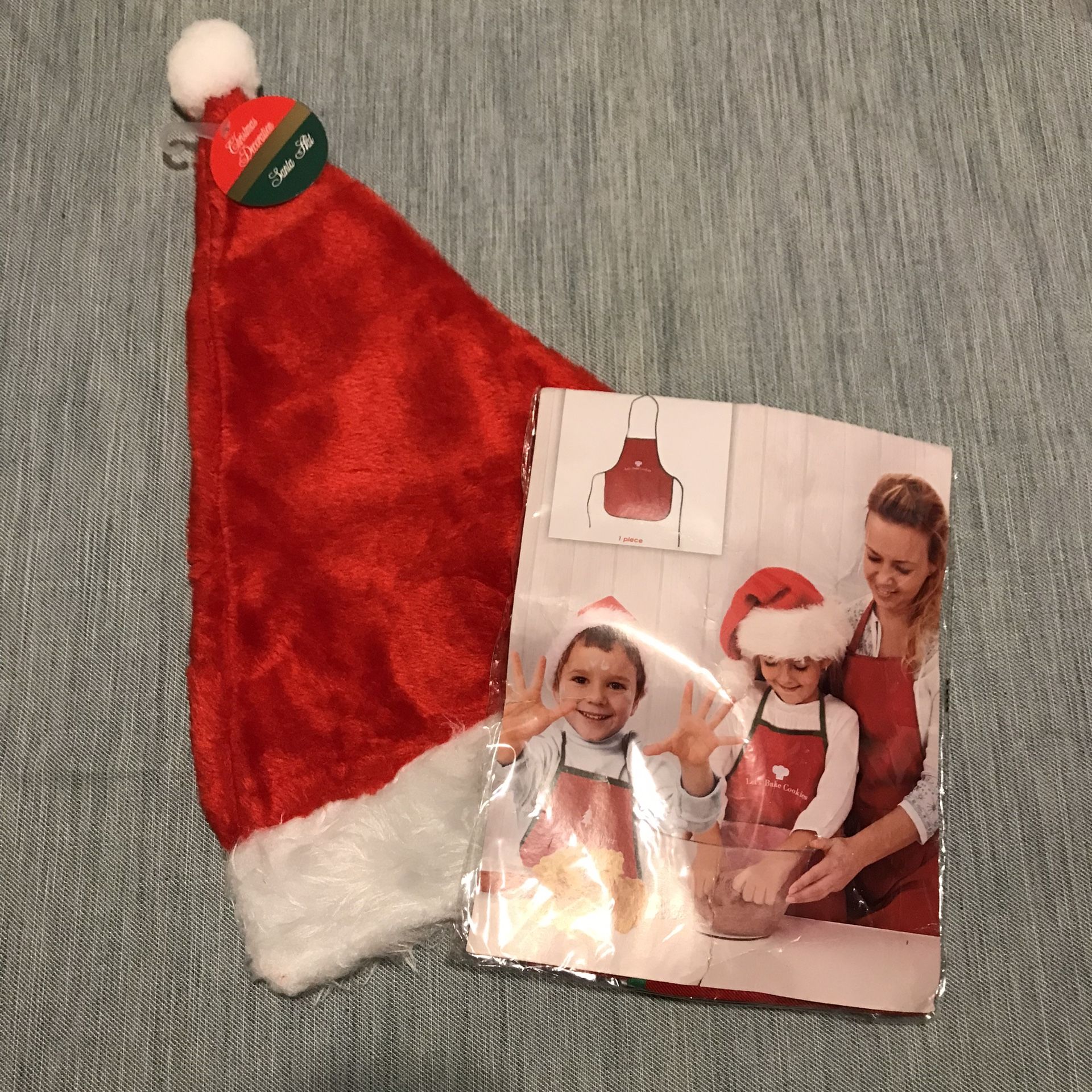 Kid’s Apron & Santa Hat Set