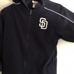 San Diego Padres Jacket MLB Authentic Baseball Zippered Hoodie