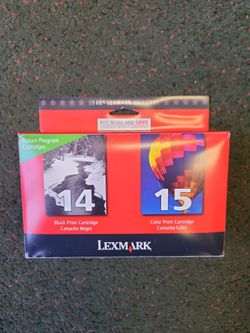 Lexmark combo cartridge 14 black and 15 color