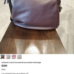 Coach Leather Hobo Bag