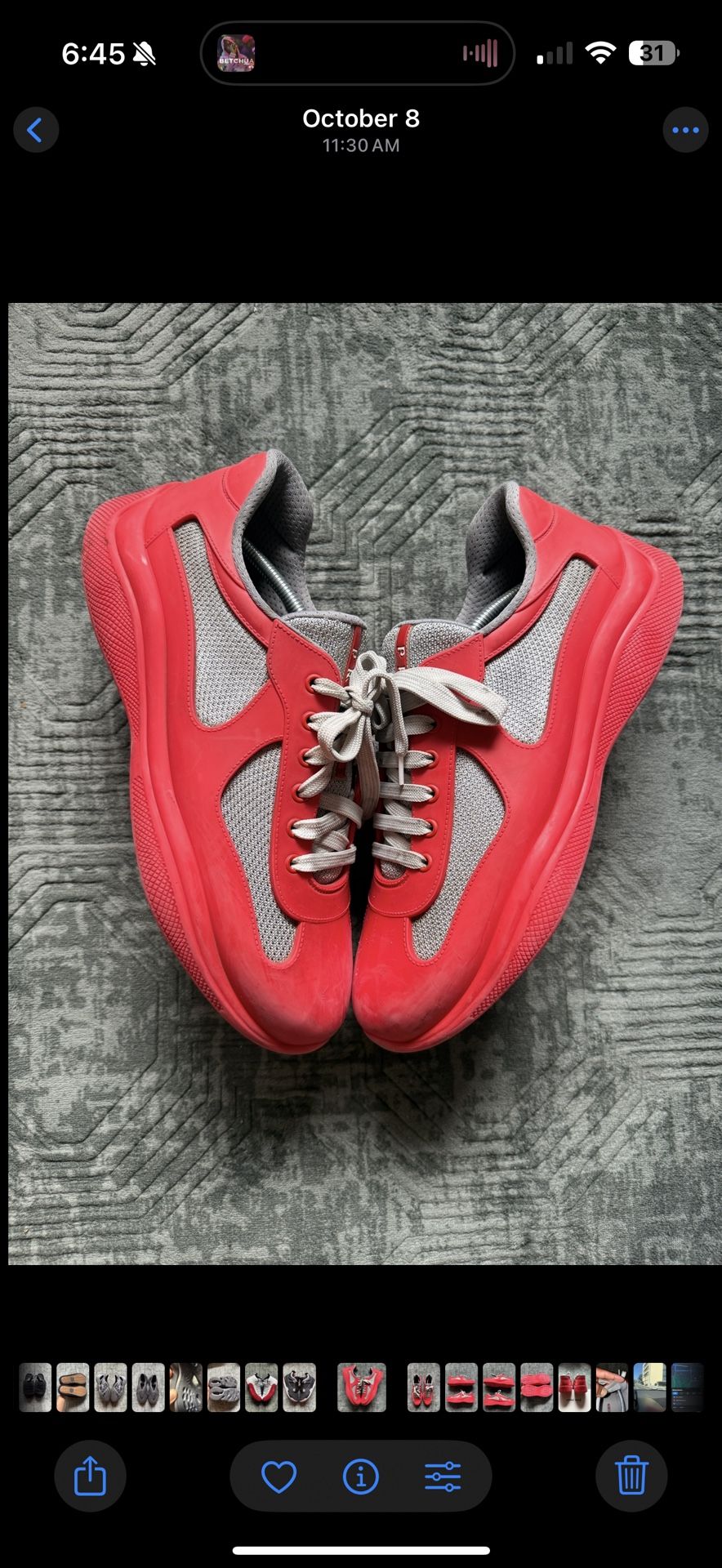 Prada Cups Red Size 12