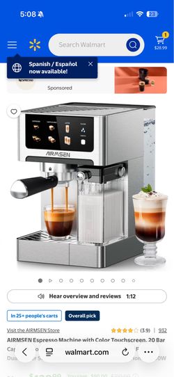 AIRMSEN Automatic Espresso & Coffee Machine