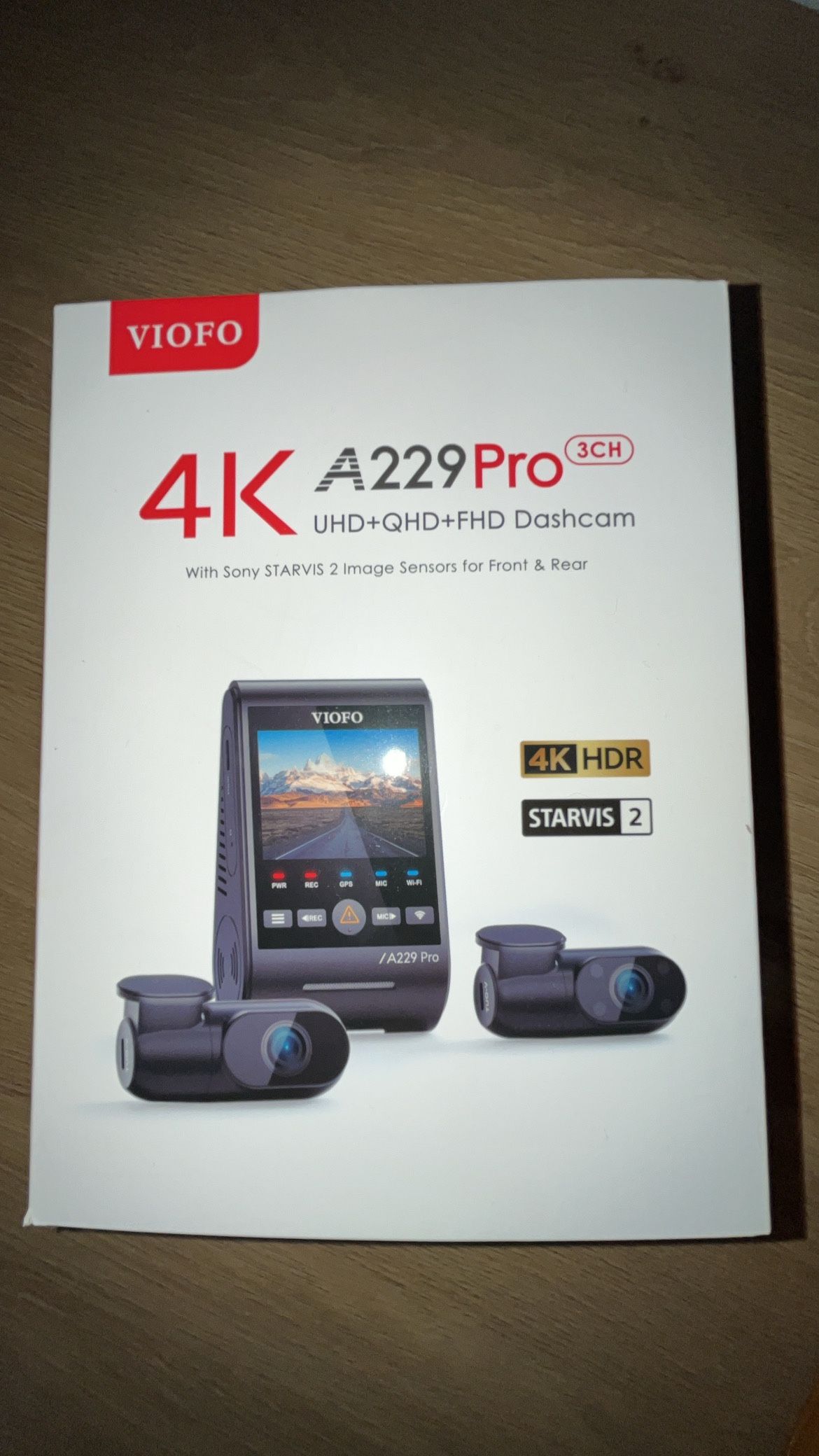 VIOFO 4K A229 pro Dash Cam