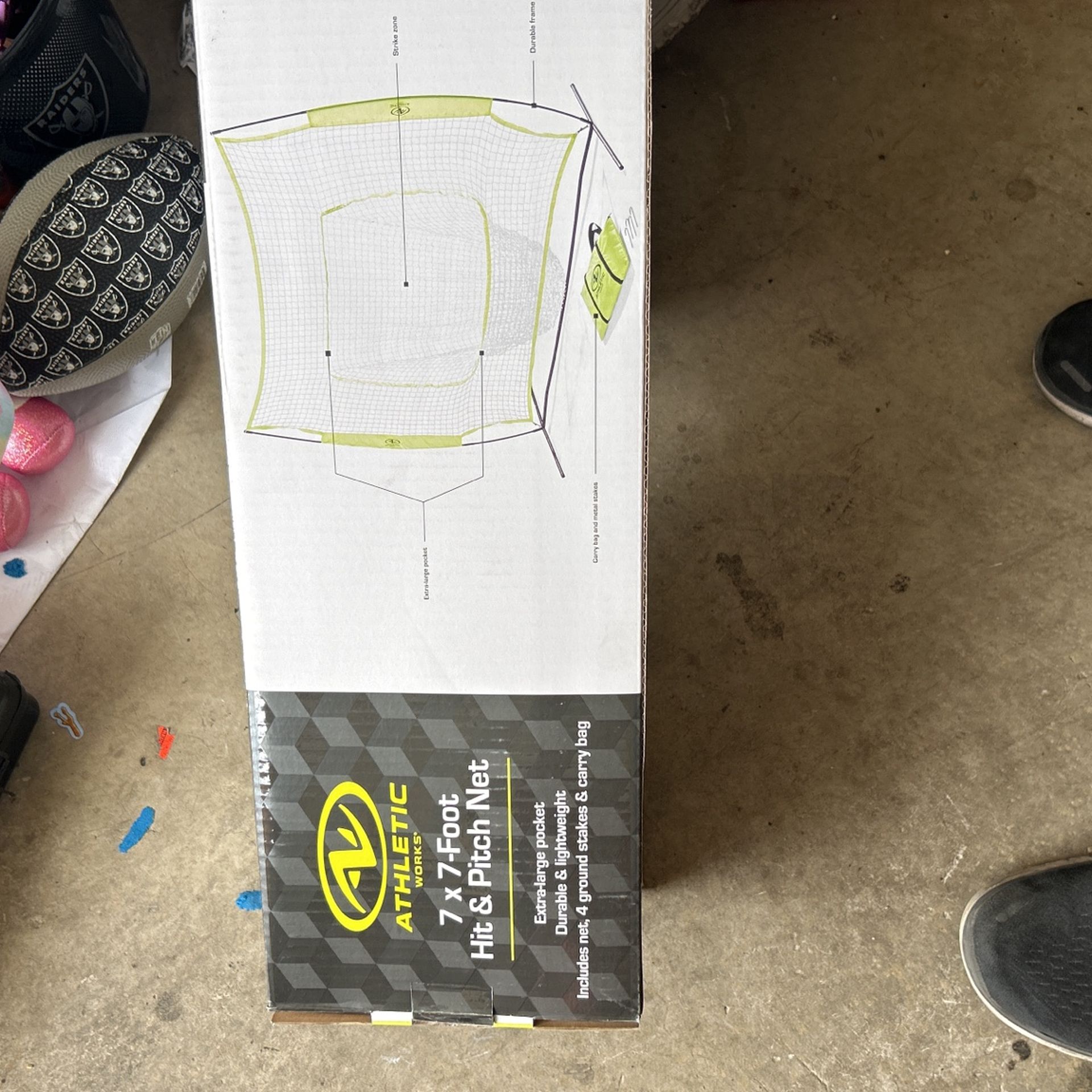 Athletic Works 7x7 Hit And Pitch Net
